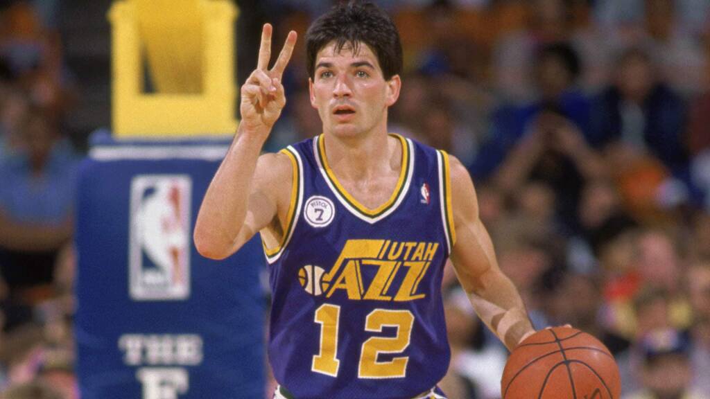 Chi sono gli uomini franchigia della NBA? John Stockton, uno degli uomini franchigia degli Utah Jazz (Crediti: NBA.Com)