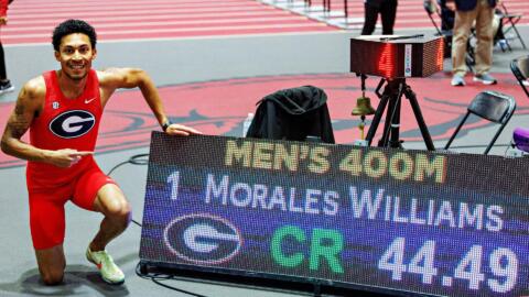 Morales Williams stabilisce il nuovo record del mondo nei 400m Indoor