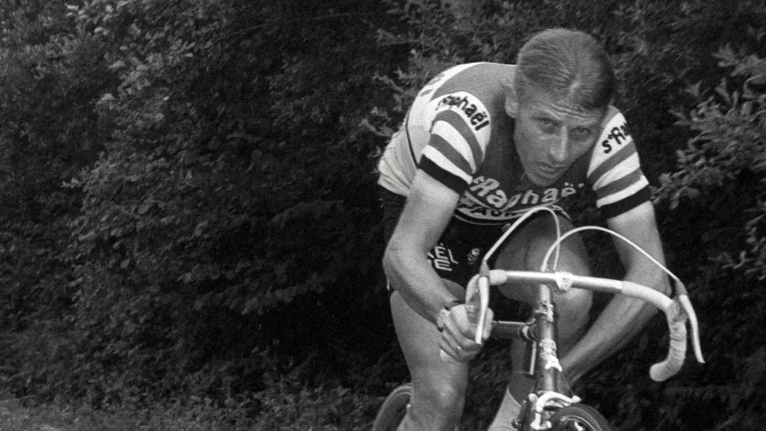 Jacques Anquetil in azione da giovane