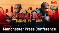 Chris Eubank schiaffeggia Conor Benn con un uovo al face off