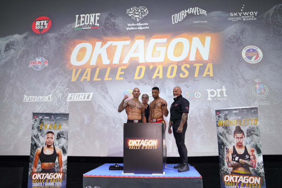Oktagon Valle d'Aosta - Conferenza stampa e weigh in
