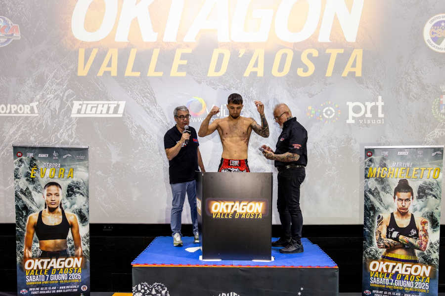 Oktagon Valle d'Aosta - Conferenza stampa e weigh in