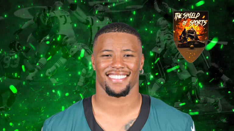 Saquon Barkley sulla copertina di Madden NFL 26